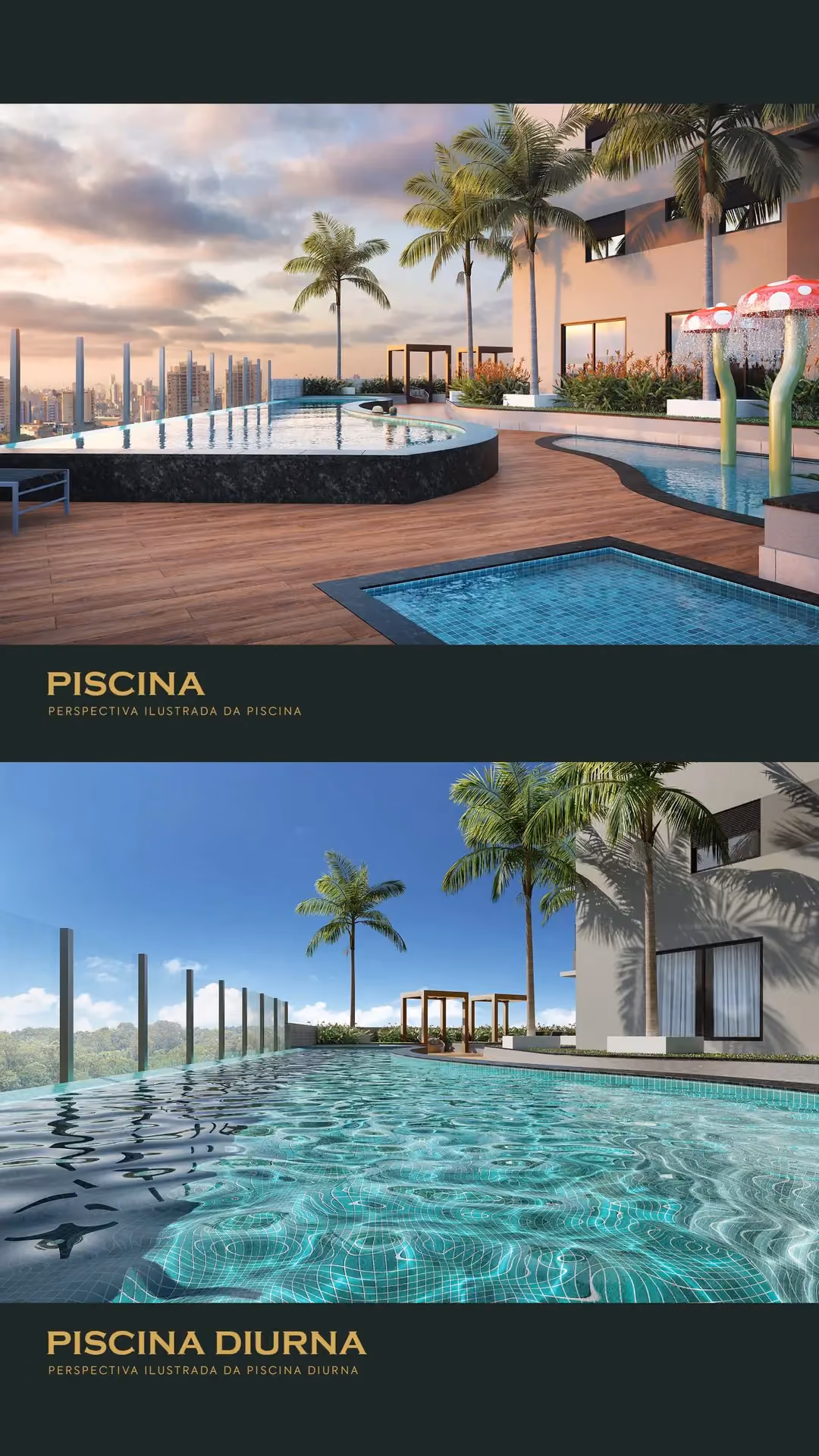 Book do On The Park: piscinas