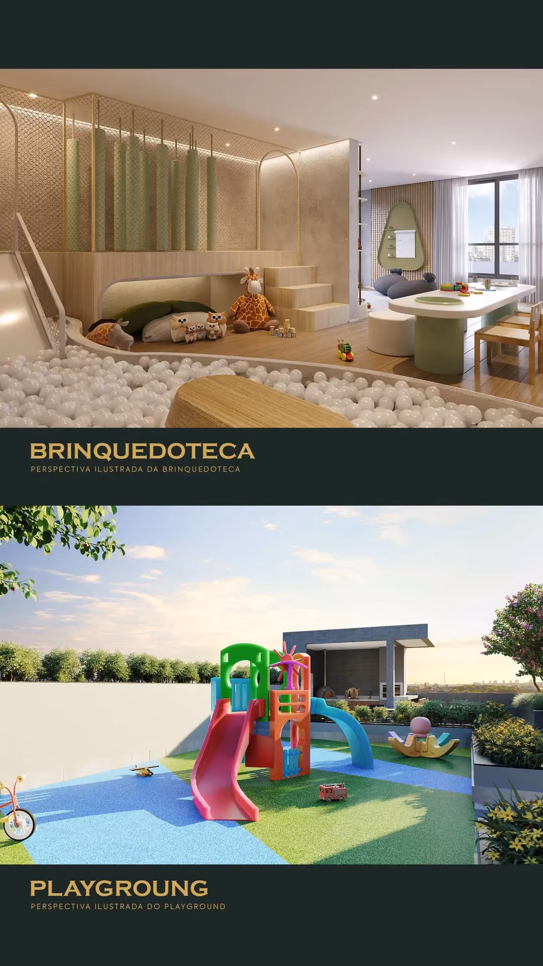Book do On The Park: brinquedoteca e playground